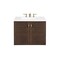 James Martin Vanities Amberly 30in Single Vanity, Mid-Century Walnut w/ 3 CM White Zeus Top 670-V30-WLT-3WZ - alternate 6